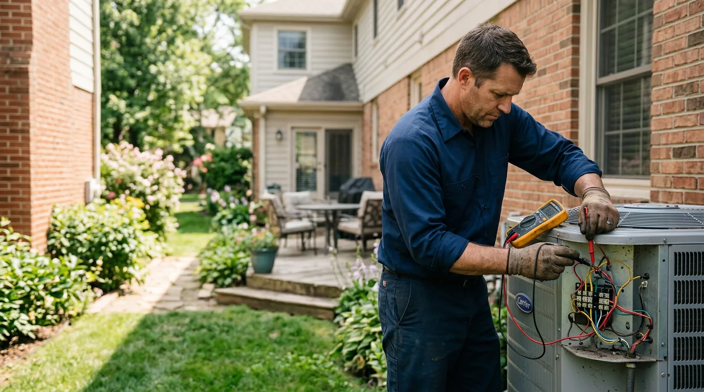 HVAC technician working near Belle Glade, FL